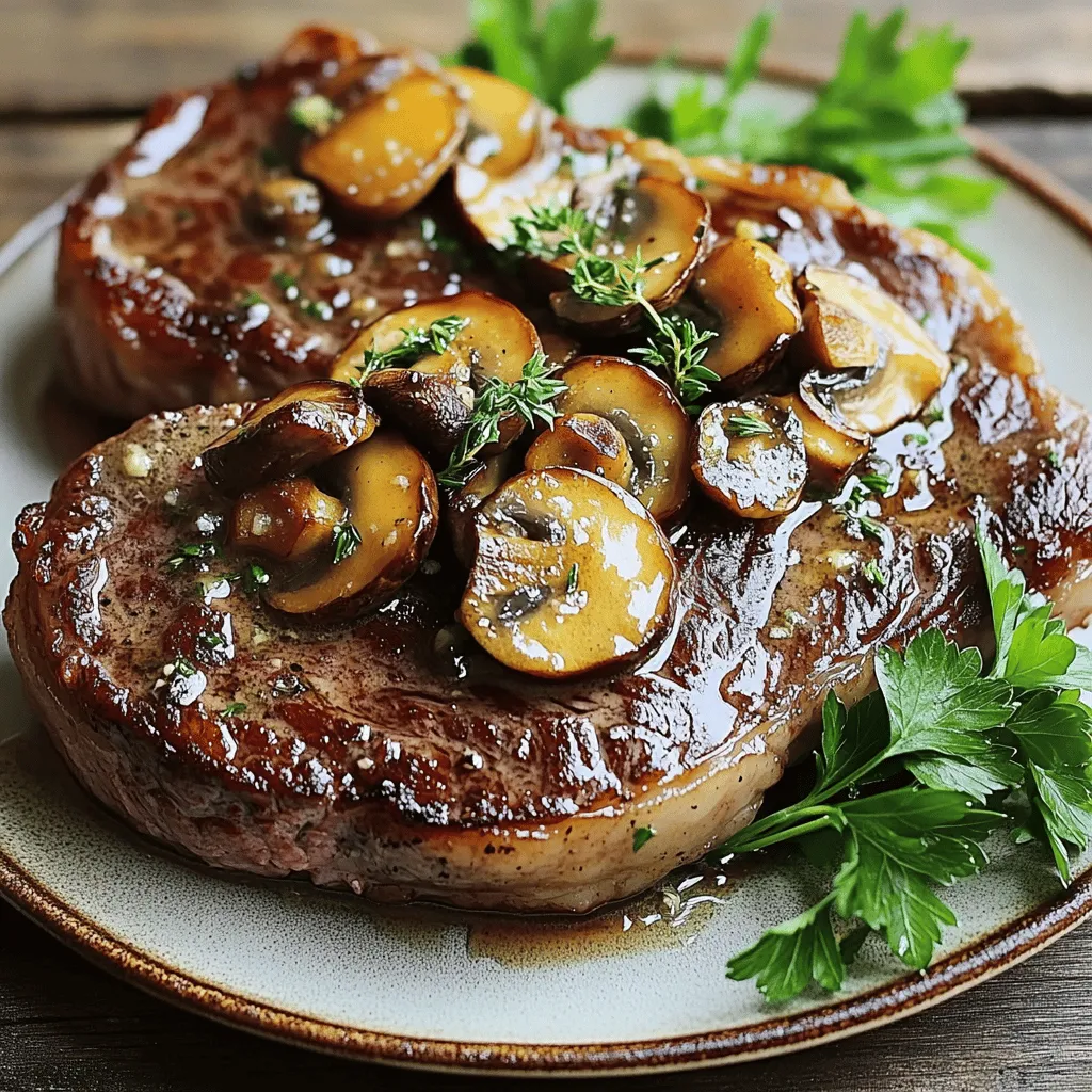 Garlic Butter Mushroom Steak Quick and Flavorful Meal