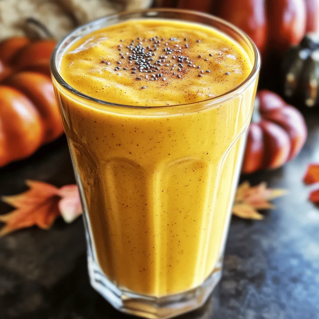 Savory Pumpkin Pie Smoothie Healthy Fall Delight