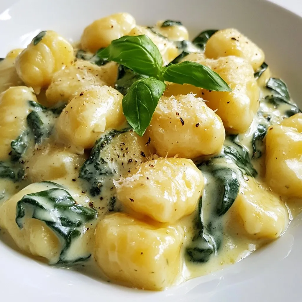 Creamy Parmesan Spinach Gnocchi Simple and Tasty Meal