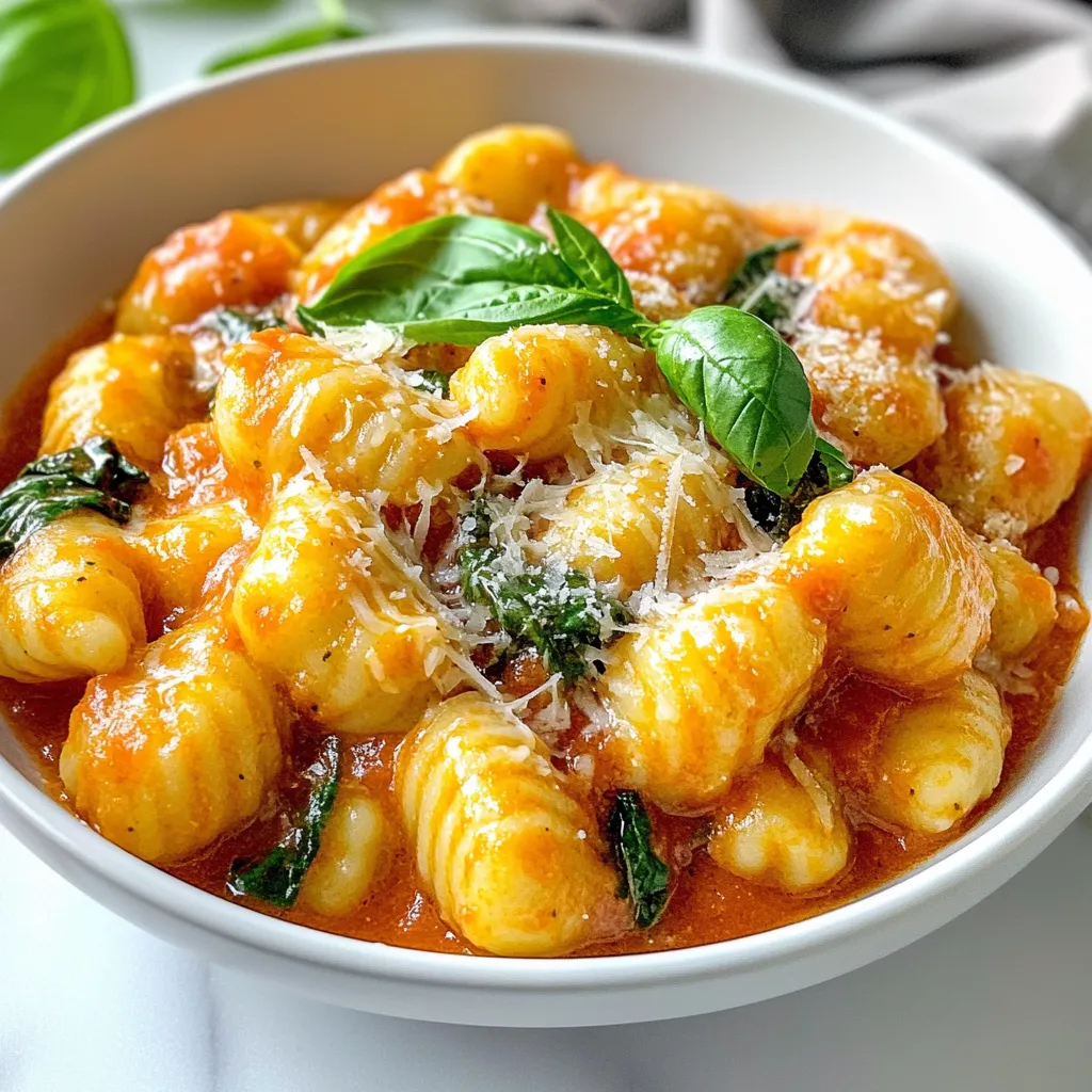 Creamy Tomato Spinach Gnocchi Flavorful Dinner Recipe
