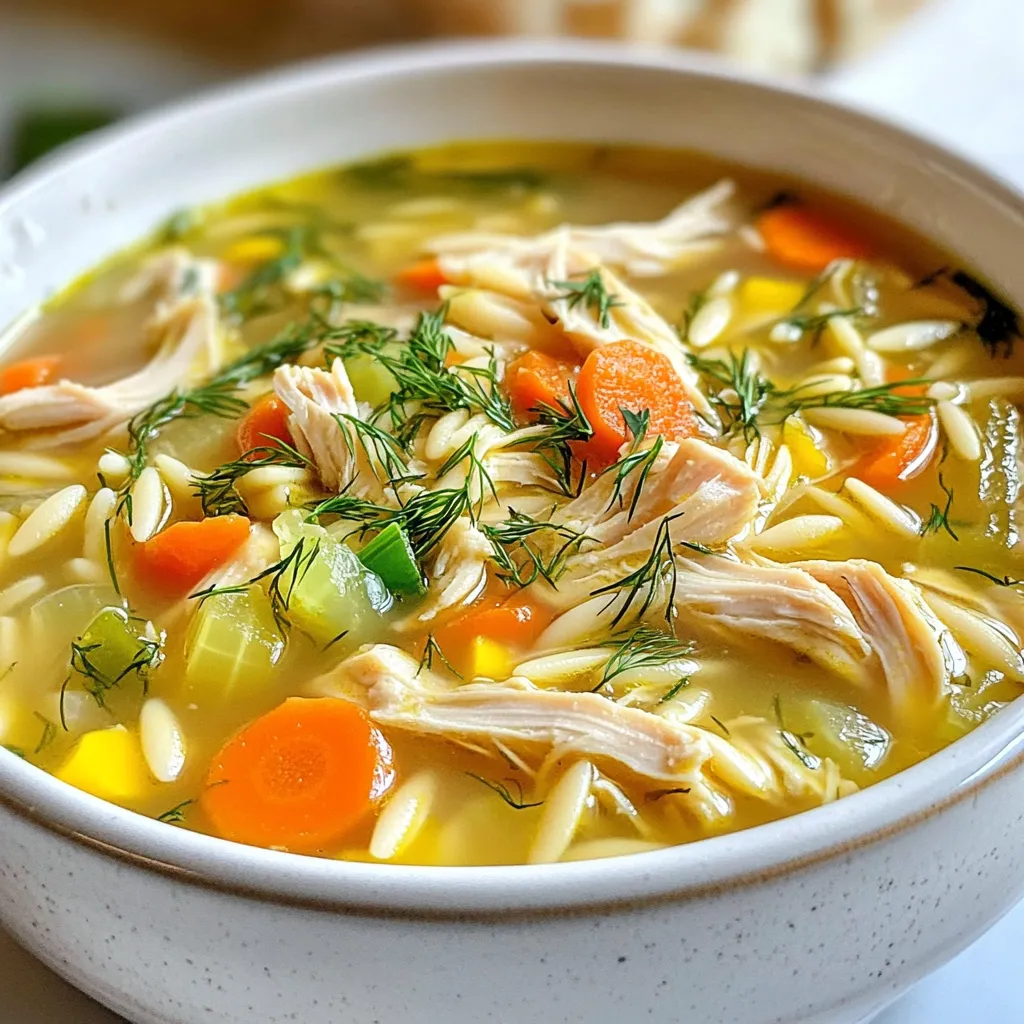 Greek Lemon Chicken Soup Simple and Flavorful Dish