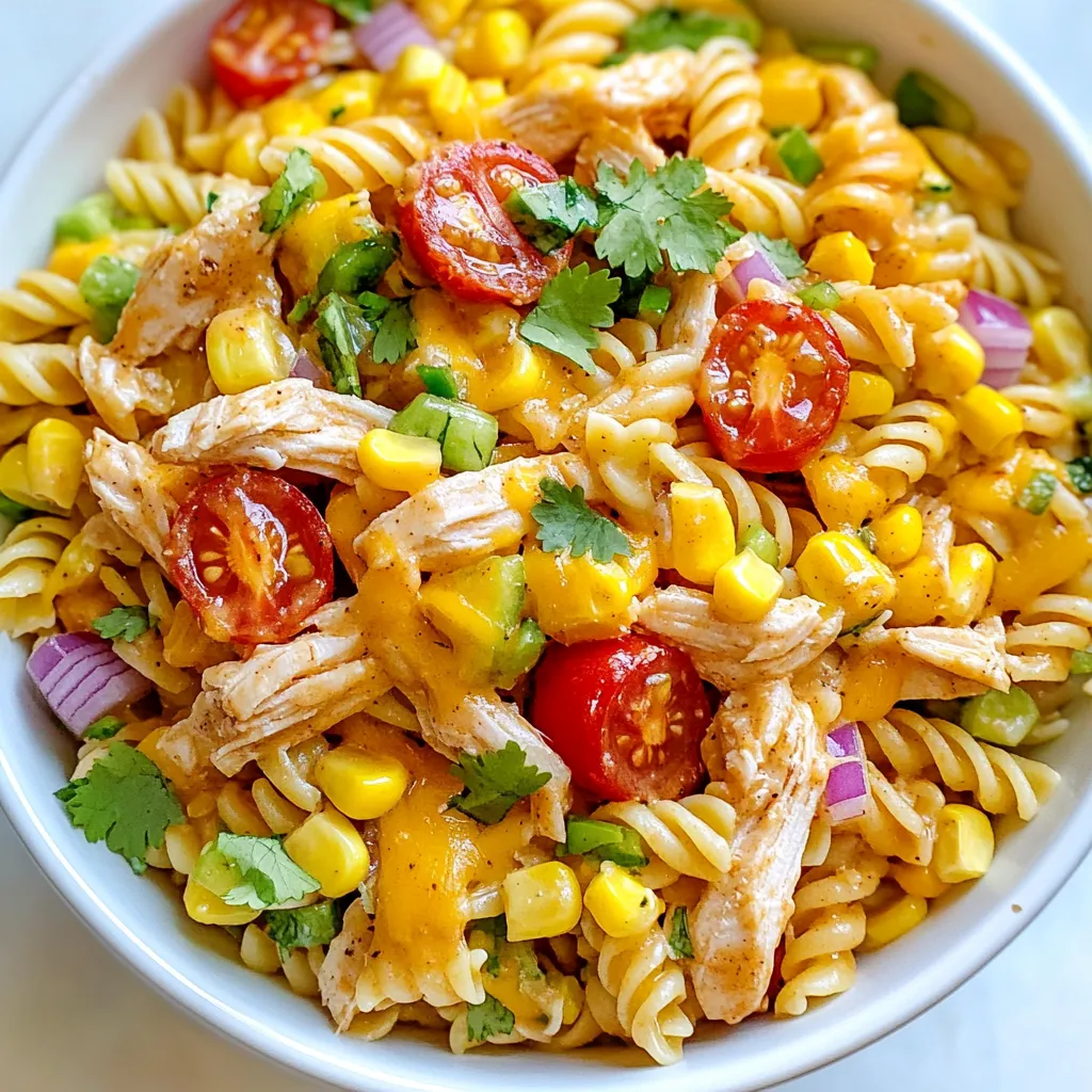 BBQ Chicken Pasta Salad Tasty and Simple Dish