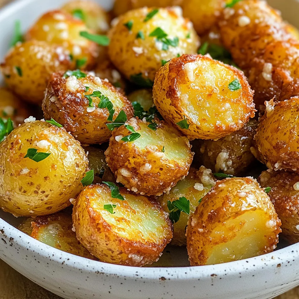 Air Fryer Garlic Parmesan Potato Bites Flavorful Treat