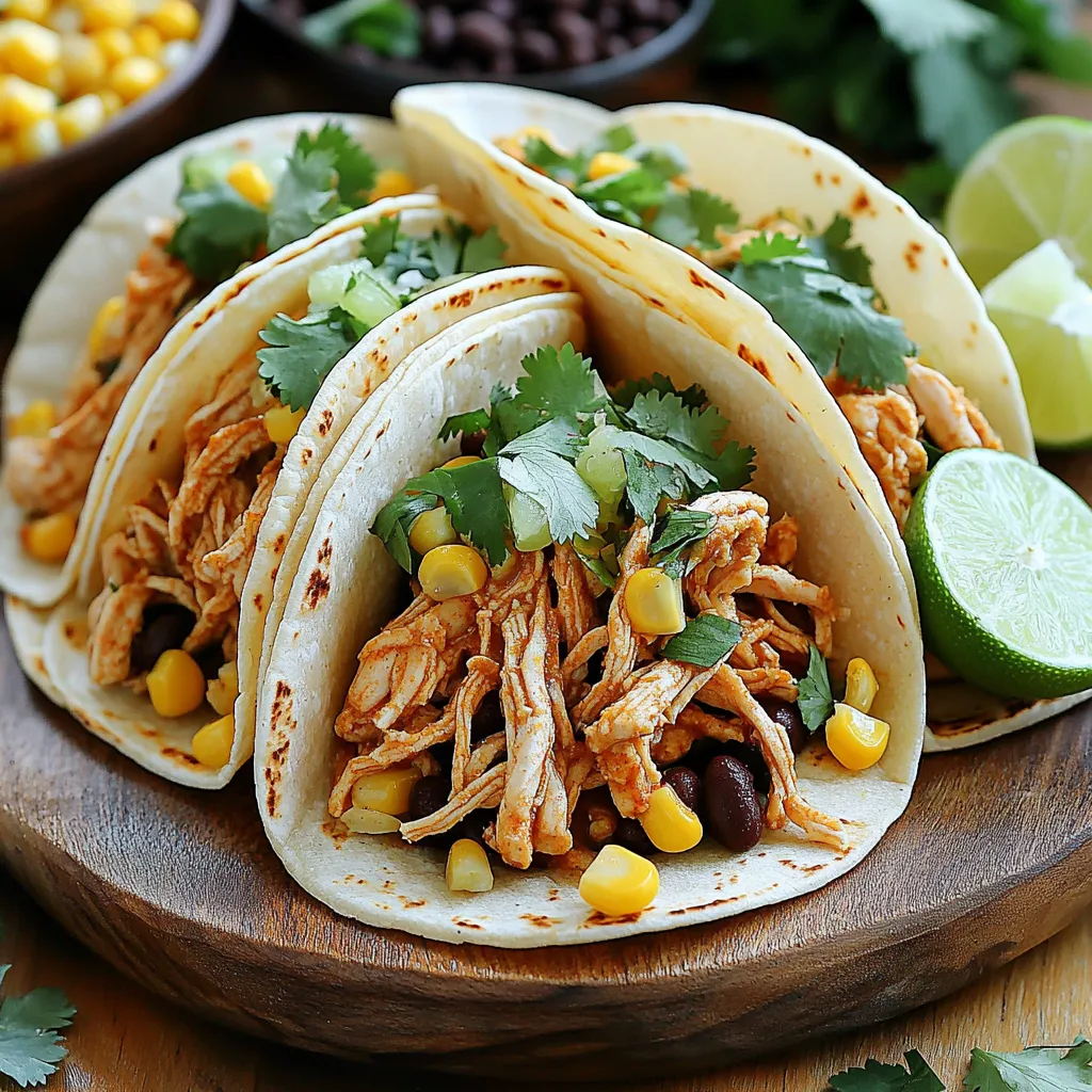 Slow Cooker Chili Lime Chicken Tacos Flavorful Meal