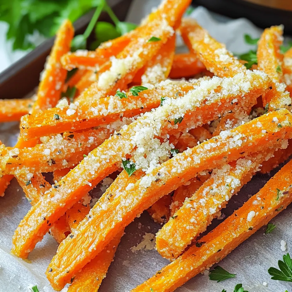 Air Fryer Garlic Parmesan Carrot Fries Savory Delight