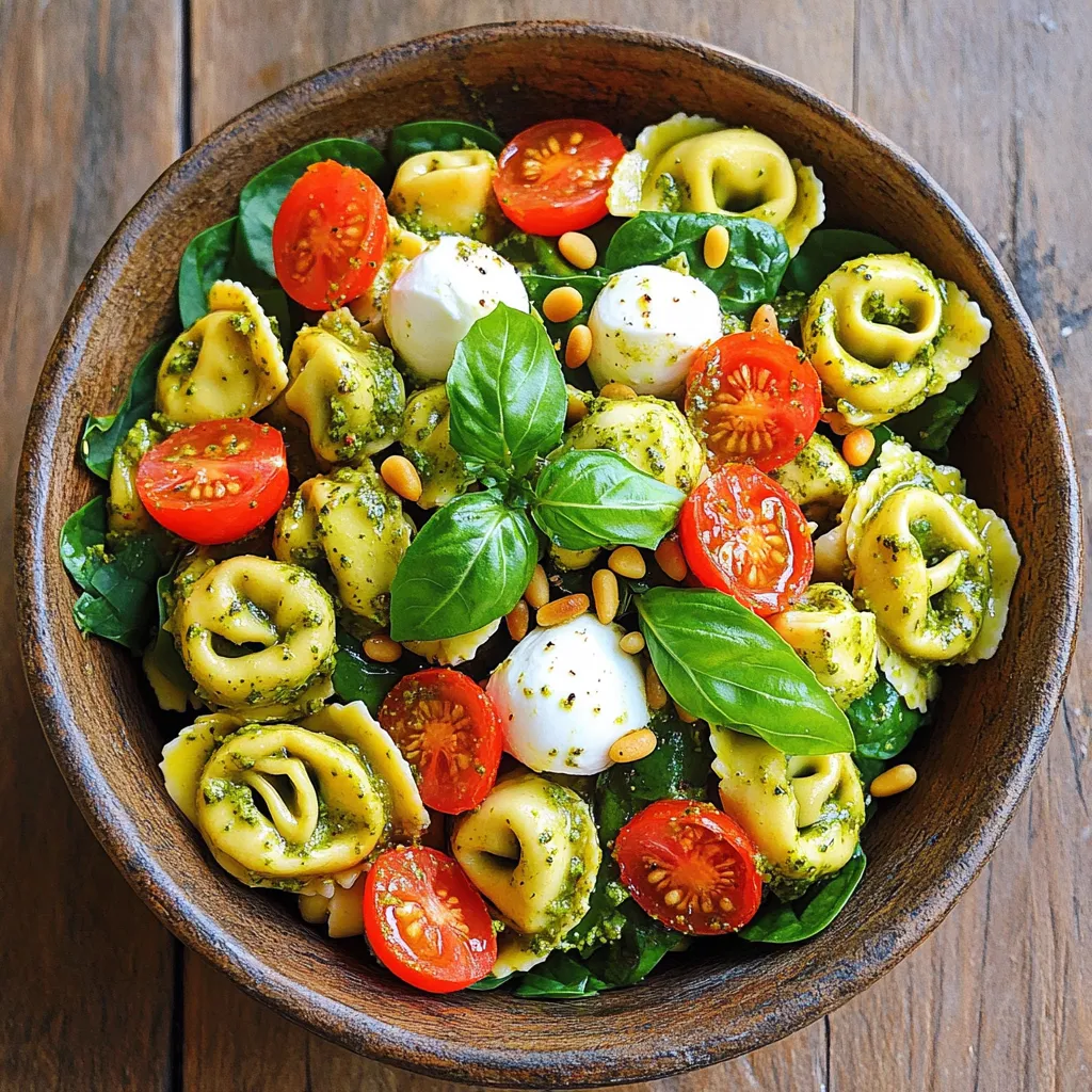 Creamy Pesto Tortellini Salad Fresh and Flavorful Dish