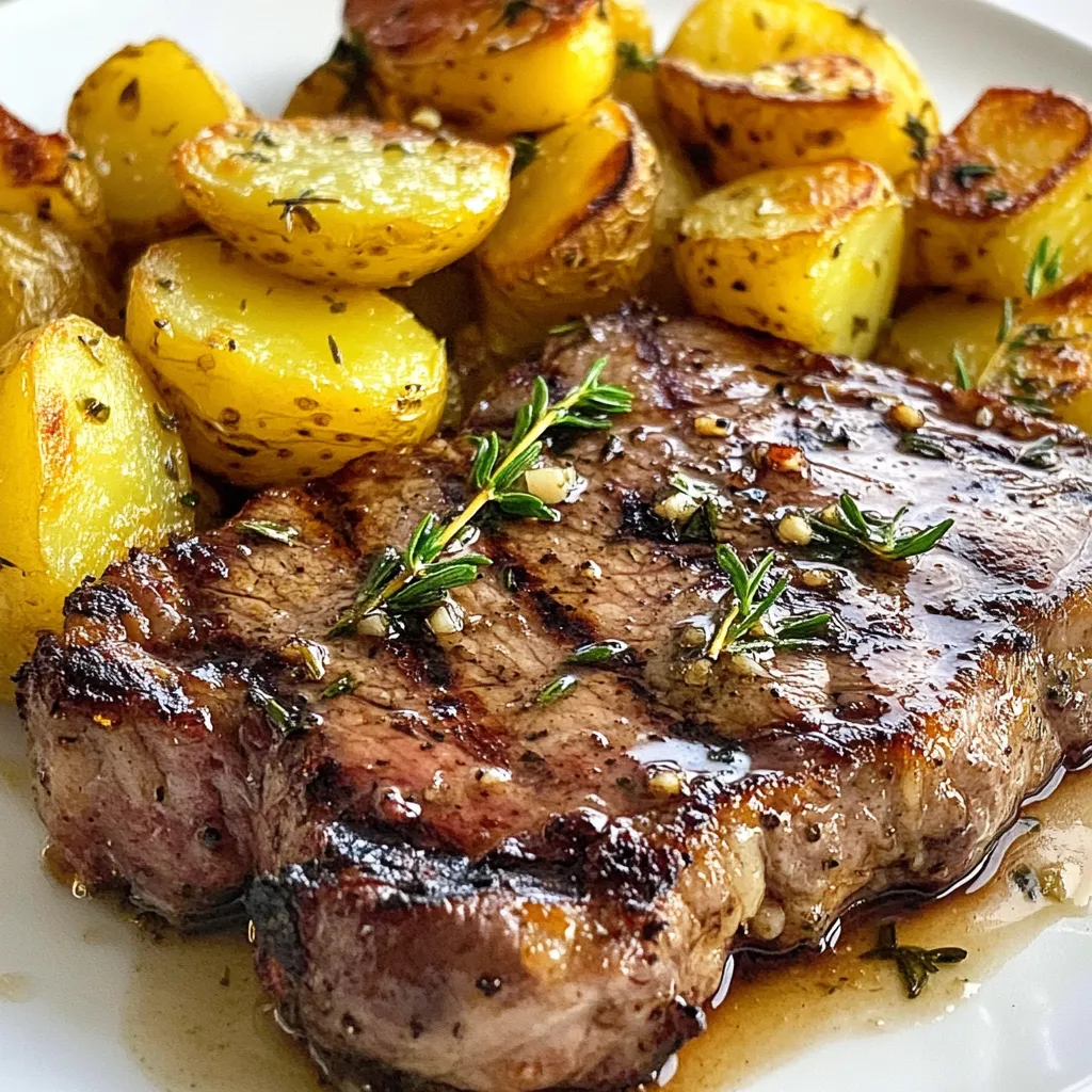 Savory Garlic Butter Steak and Potatoes Recipe