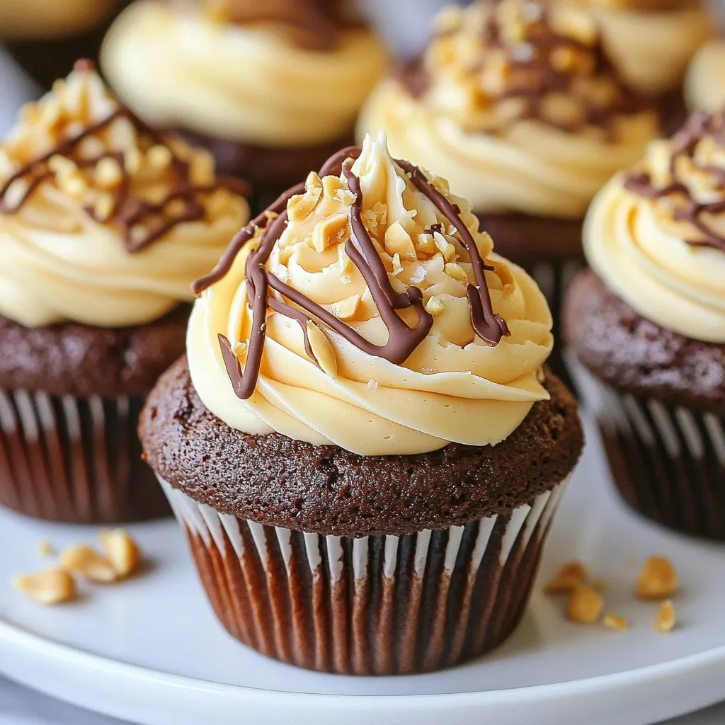 Chocolate Peanut Butter Cupcakes Irresistible Treat