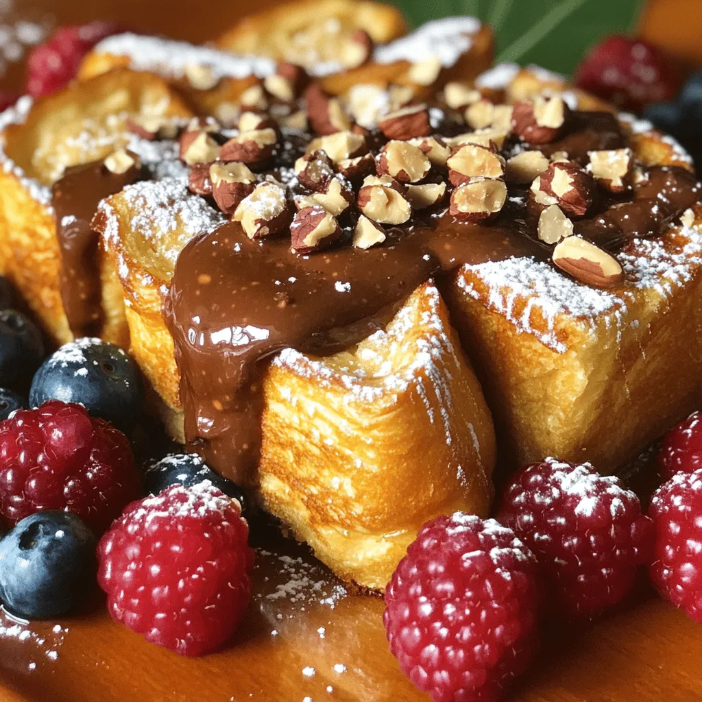 Chocolate Hazelnut French Toast Bake Delightful Recipe