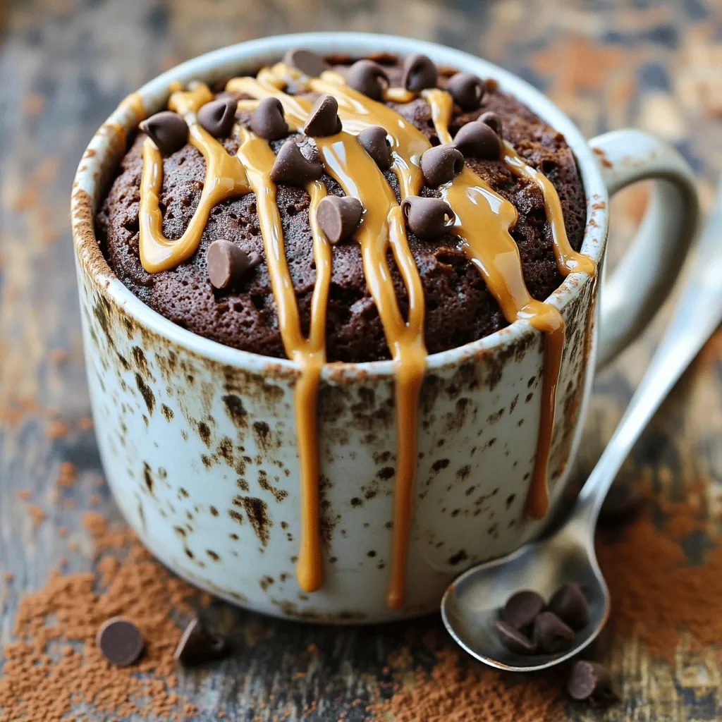 Chocolate Peanut Butter Mug Cake Quick and Easy Treat