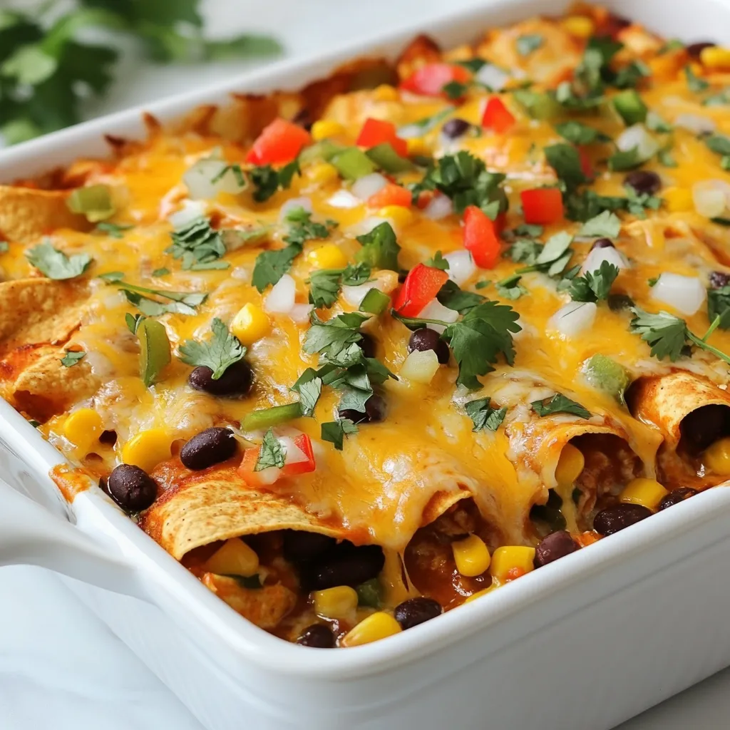 Cheesy Enchilada Casserole Flavorful Comfort Dish