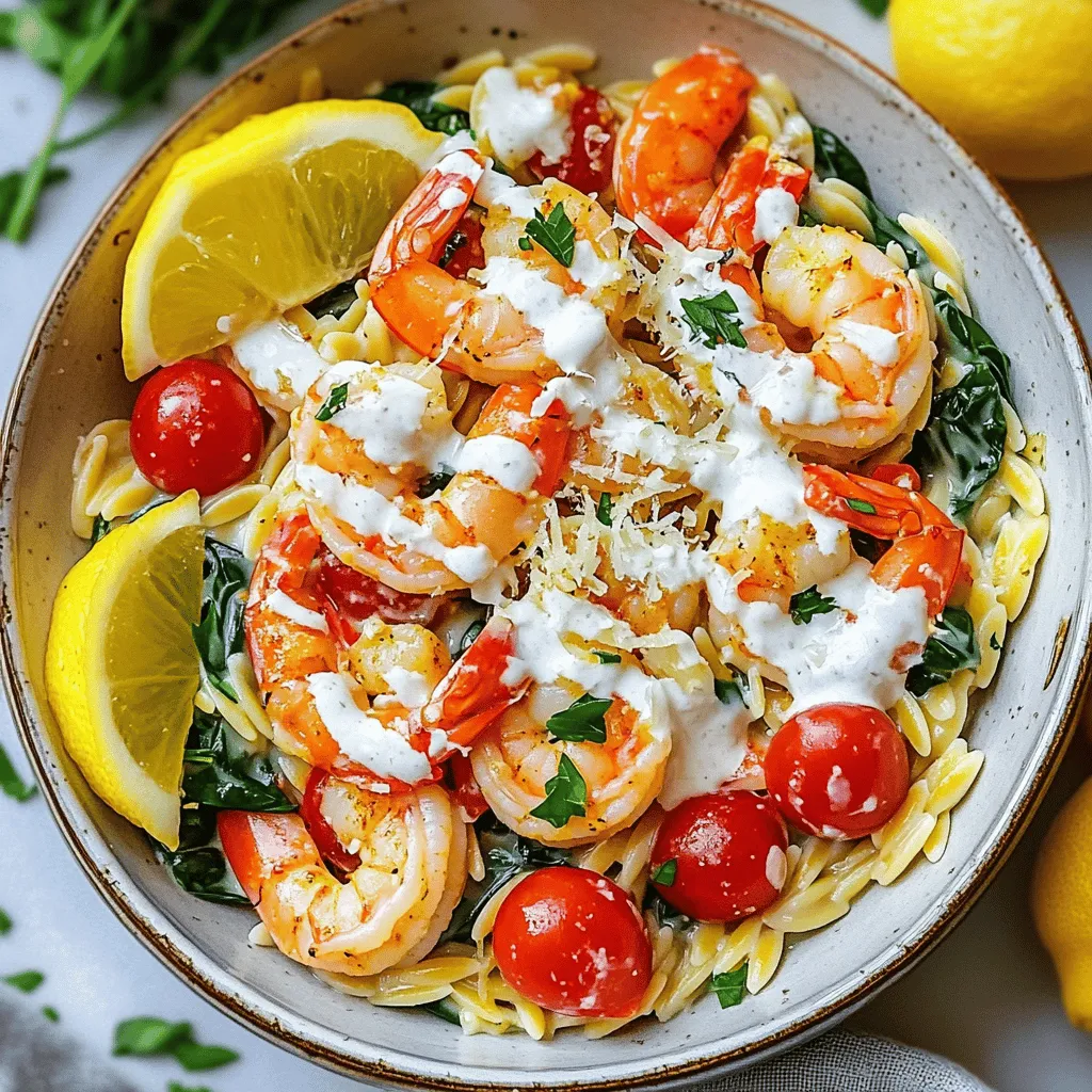 Creamy Cajun Shrimp Orzo One Pan Delight