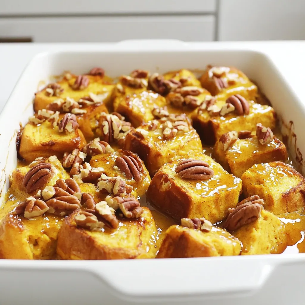 Pumpkin Spice French Toast Casserole Tempting Delight