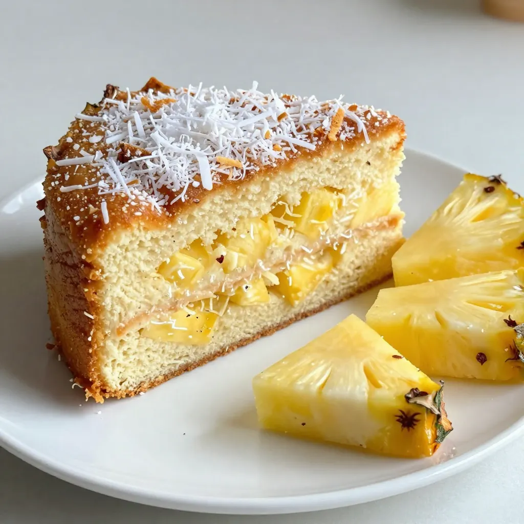 Tropical Pineapple Coconut Cake Delightful Treat Recipe