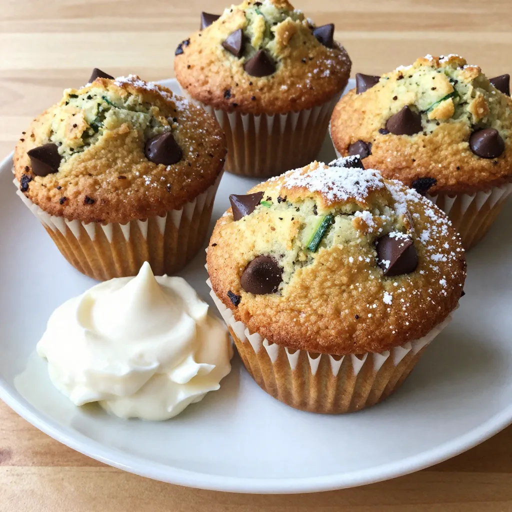 Chocolate Chip Zucchini Muffins Deliciously Easy Treat