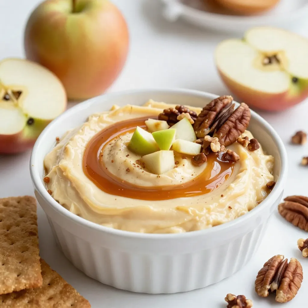 Caramel Apple Cheesecake Dip Creamy and Irresistible