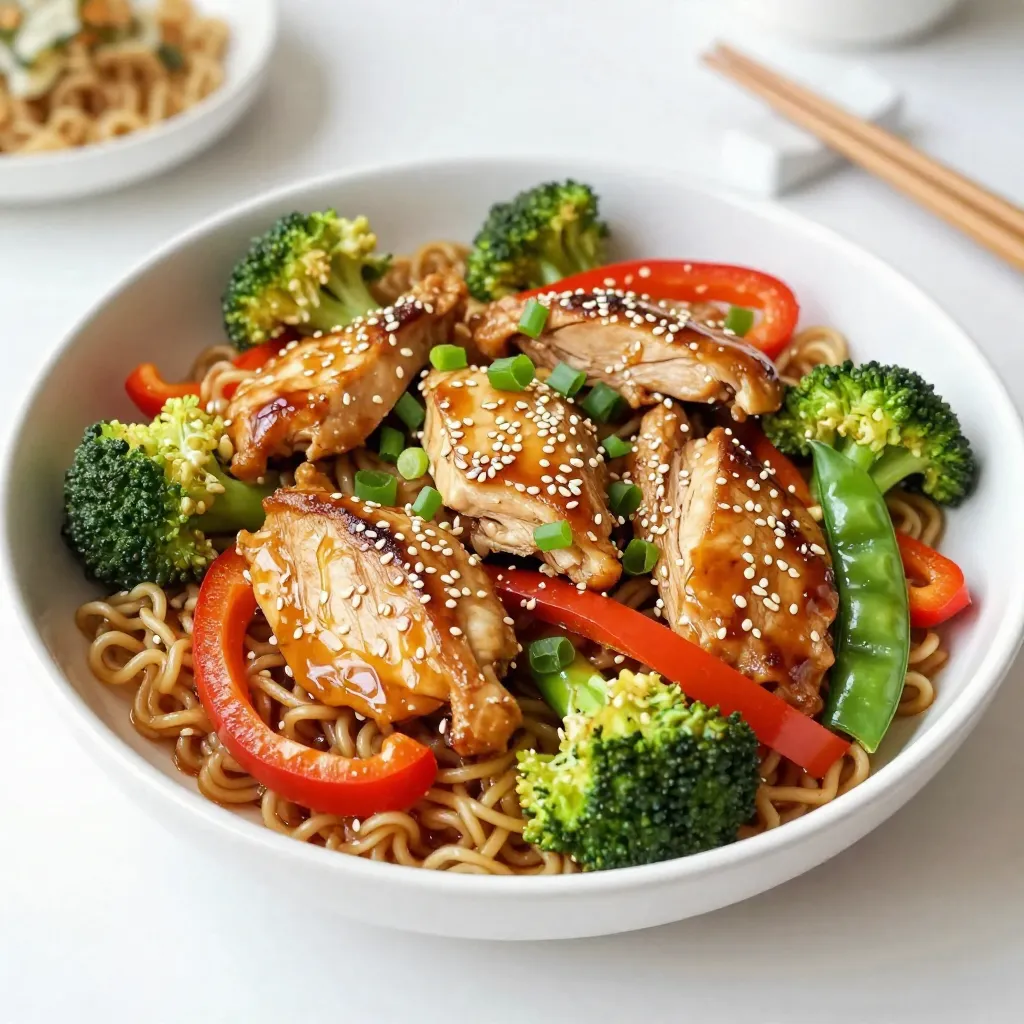Sesame Chicken Ramen Stir Fry Flavorful Weeknight Meal
