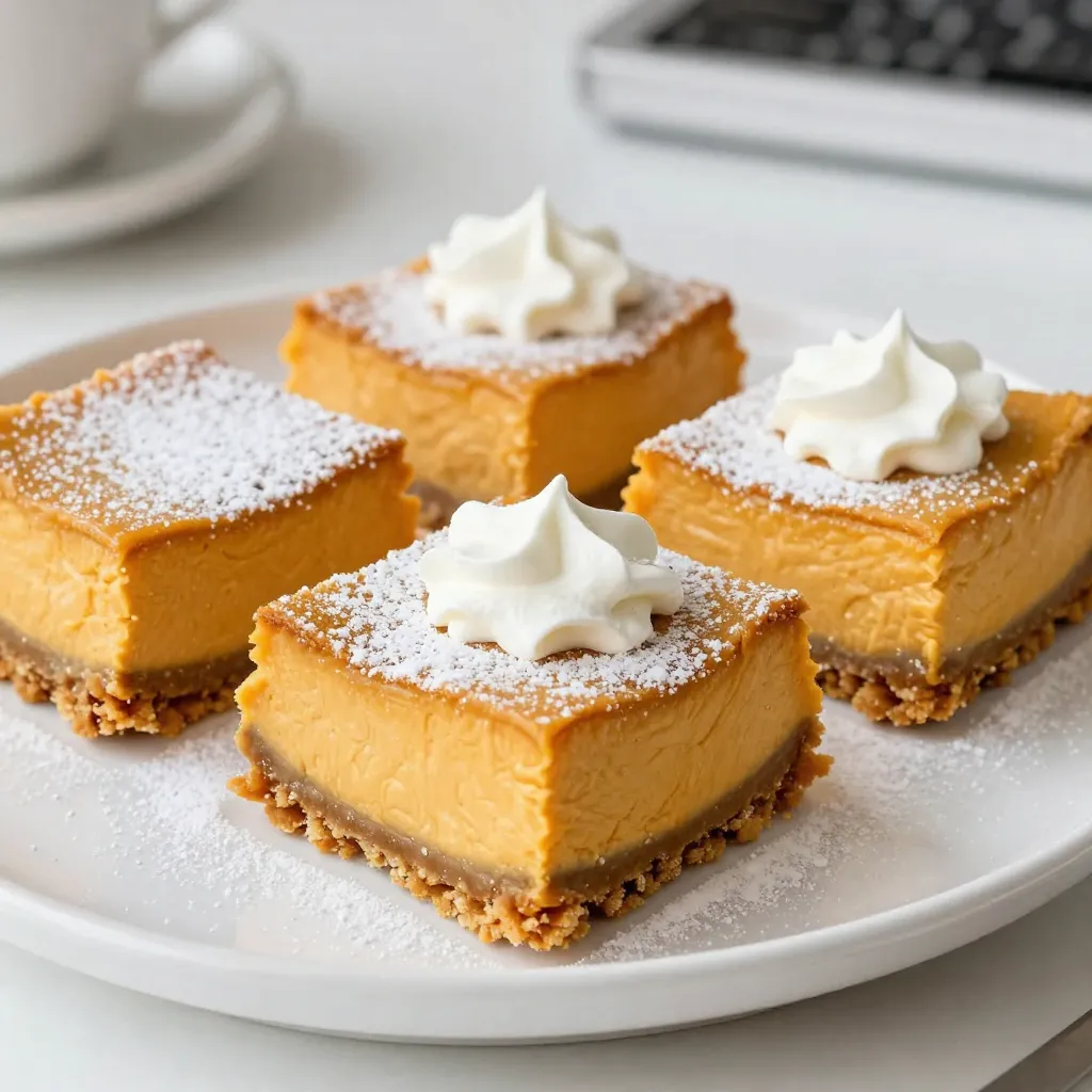 Pumpkin Cheesecake Bars Delightful Fall Dessert