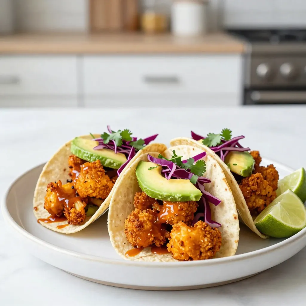 Spicy Buffalo Cauliflower Tacos Crispy and Flavorful