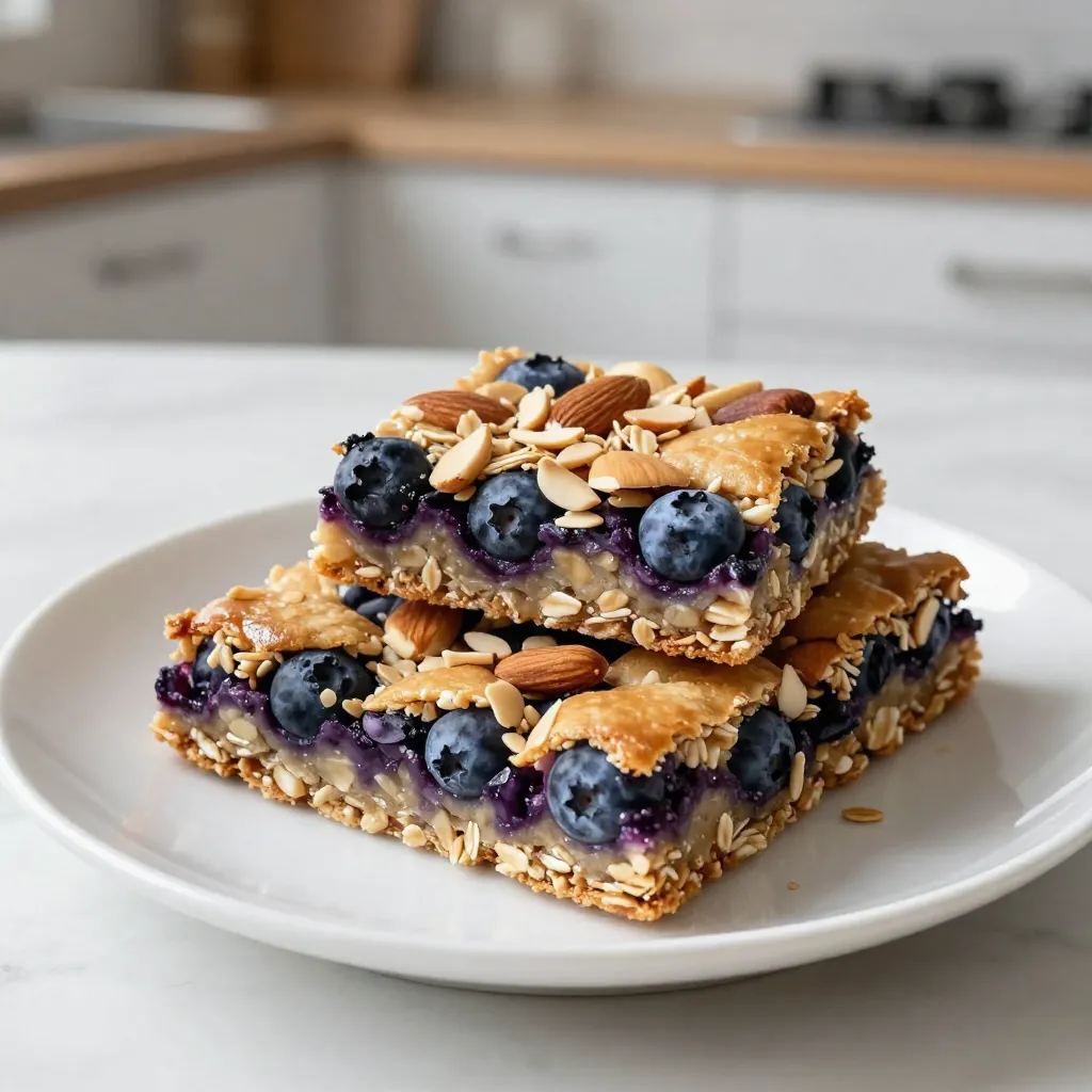 Blueberry Almond Oat Bars Energizing Snack Recipe