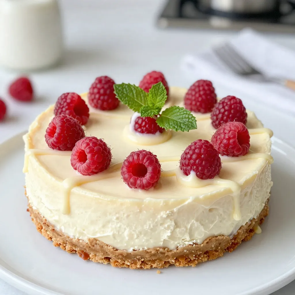 Raspberry White Chocolate Cheesecake Delightful Treat