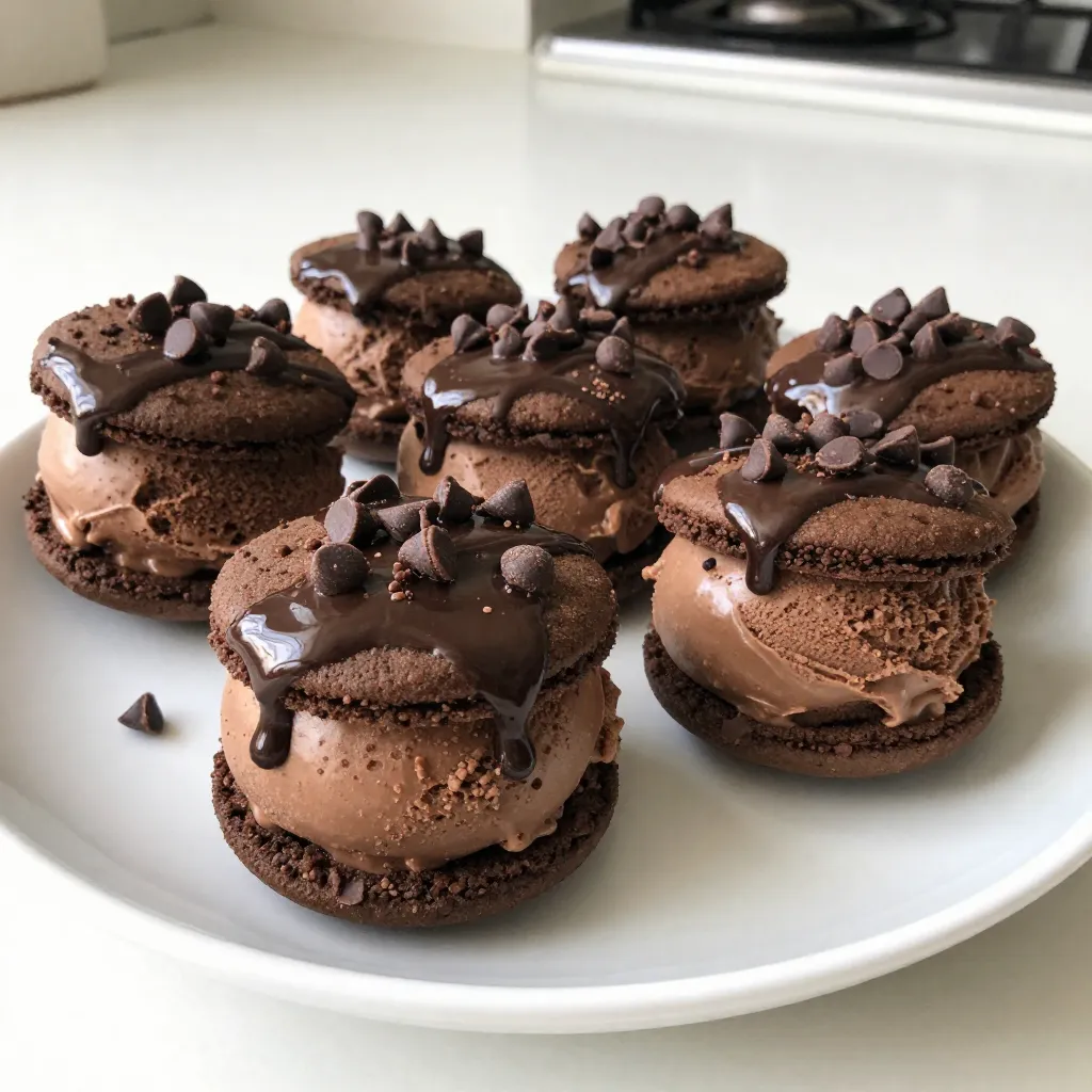 Mocha Chip Ice Cream Sandwiches Delightful and Simple
