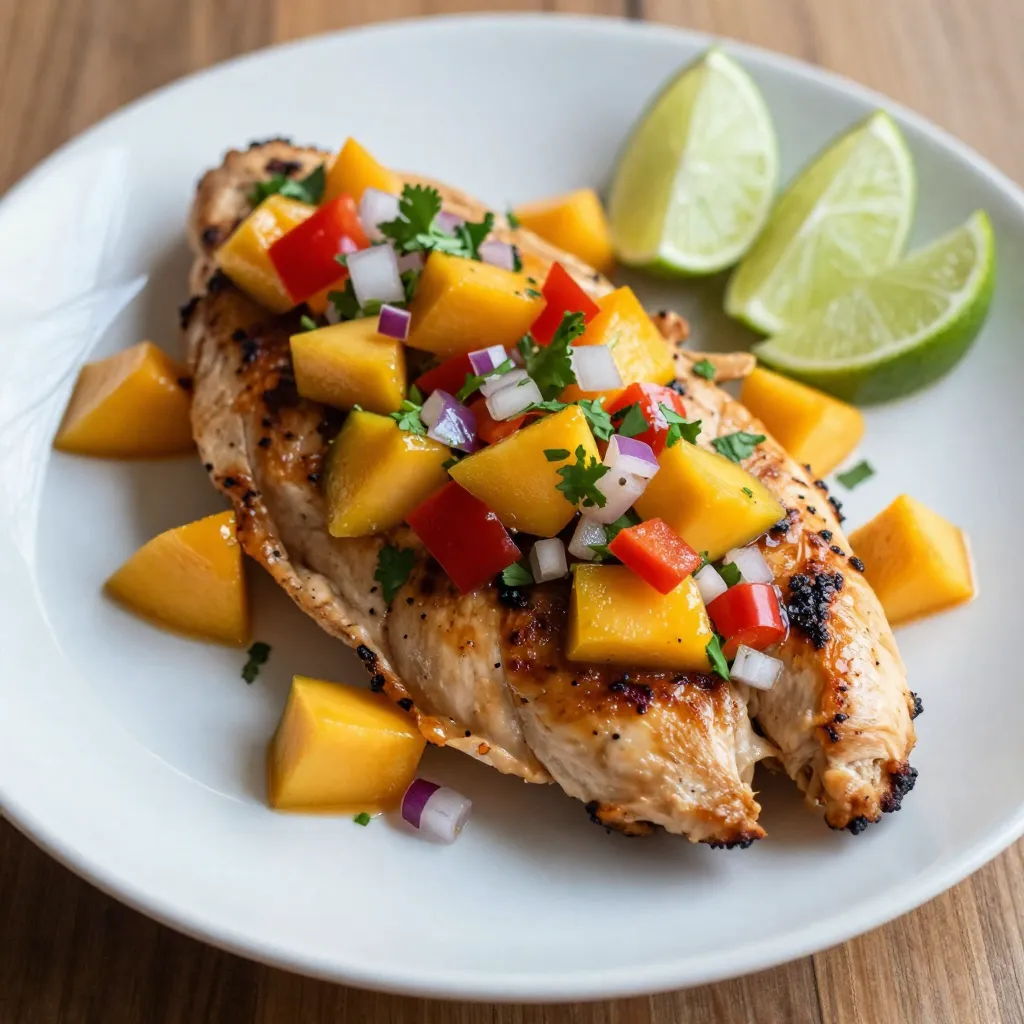Mango Salsa Grilled Chicken Flavorful Summer Dish