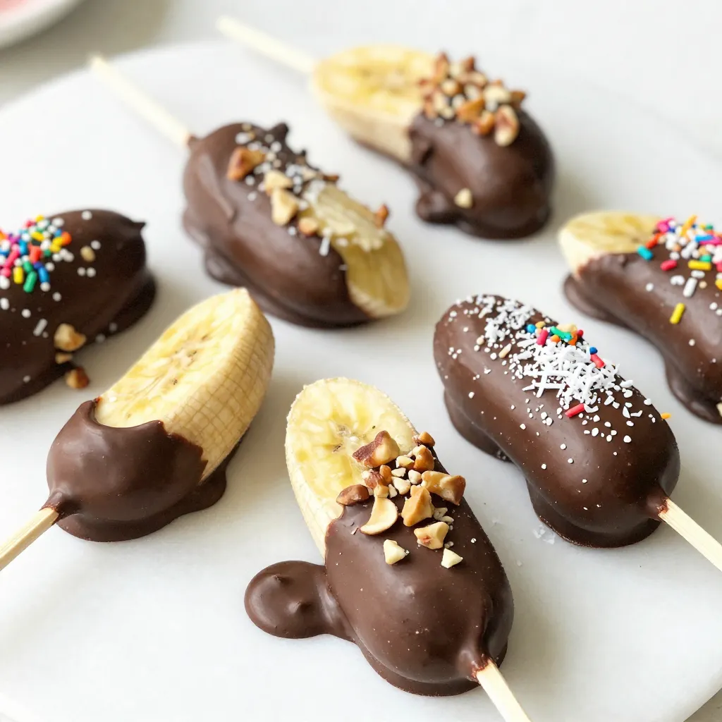 Chocolate Covered Banana Pops Fun and Easy Treat