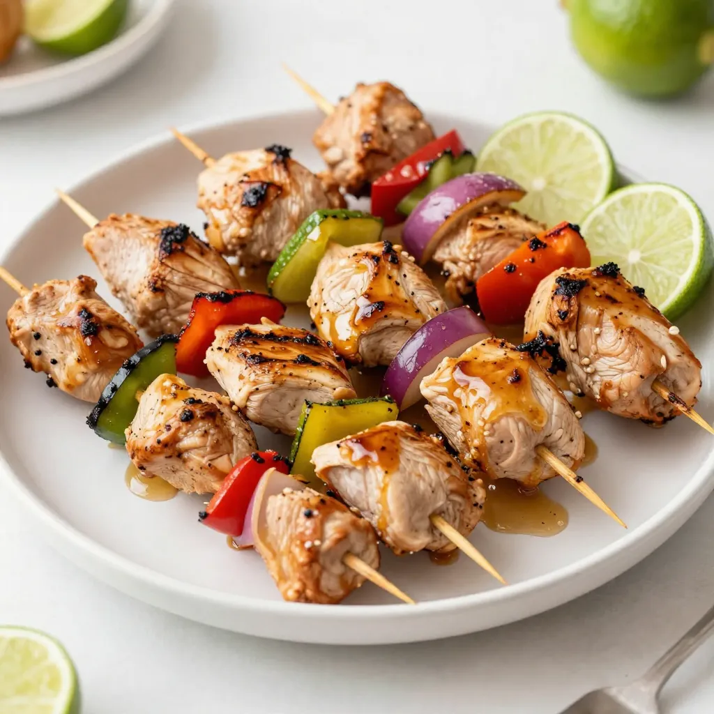 Honey Lime Chicken Kabobs Flavorful Grilling Delight