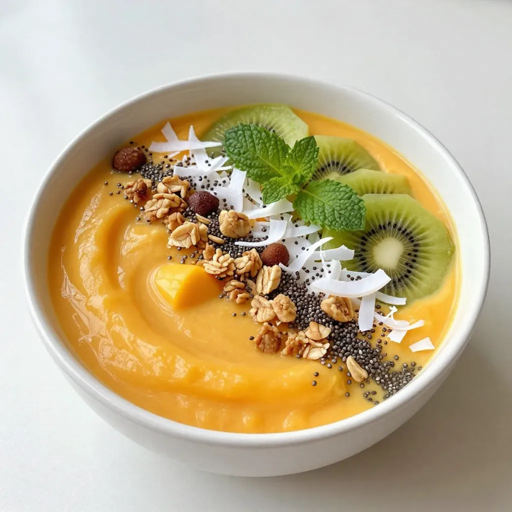 Tropical Mango Smoothie Bowl Delightful and Healthy