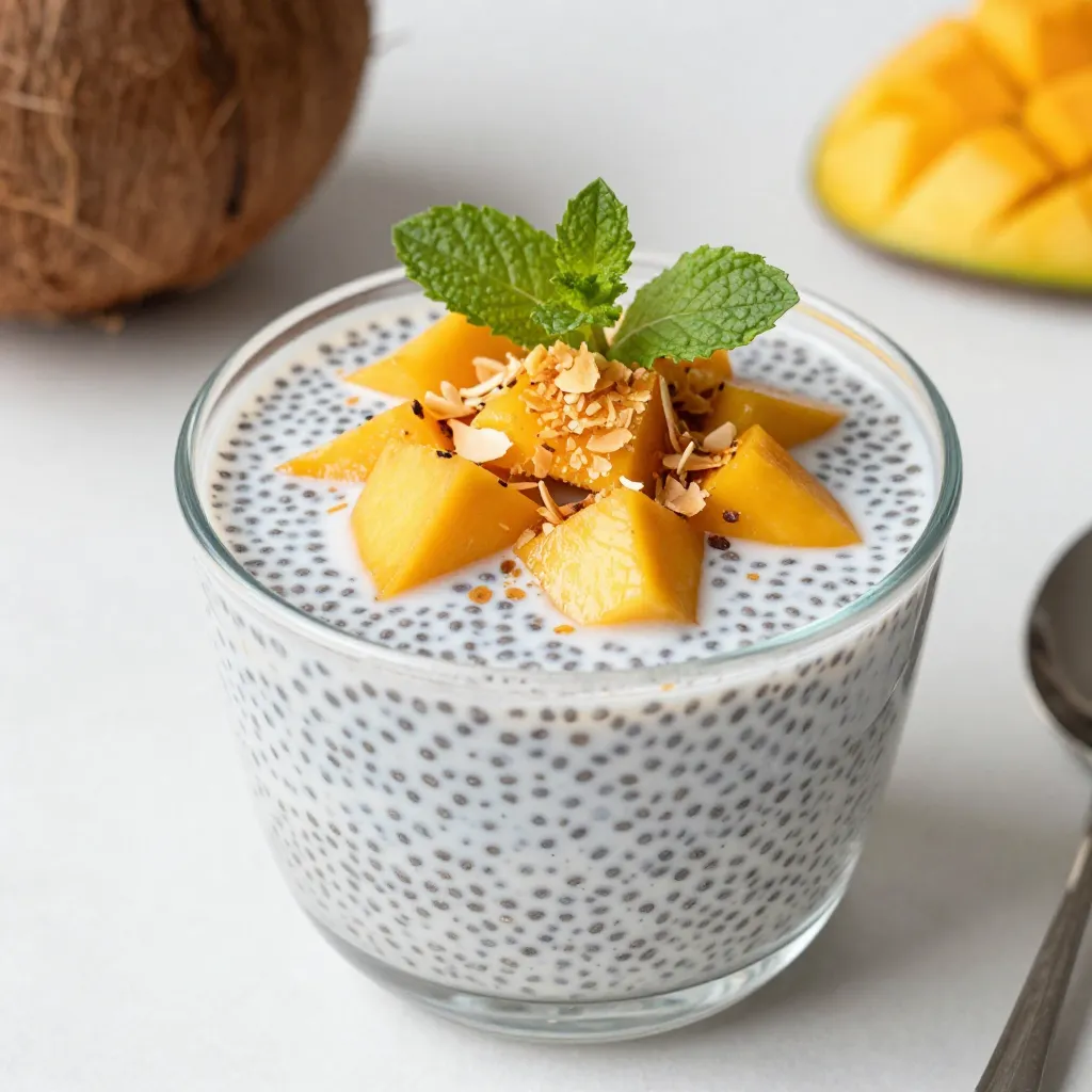 Coconut Mango Chia Pudding Tasty and Healthy Treat