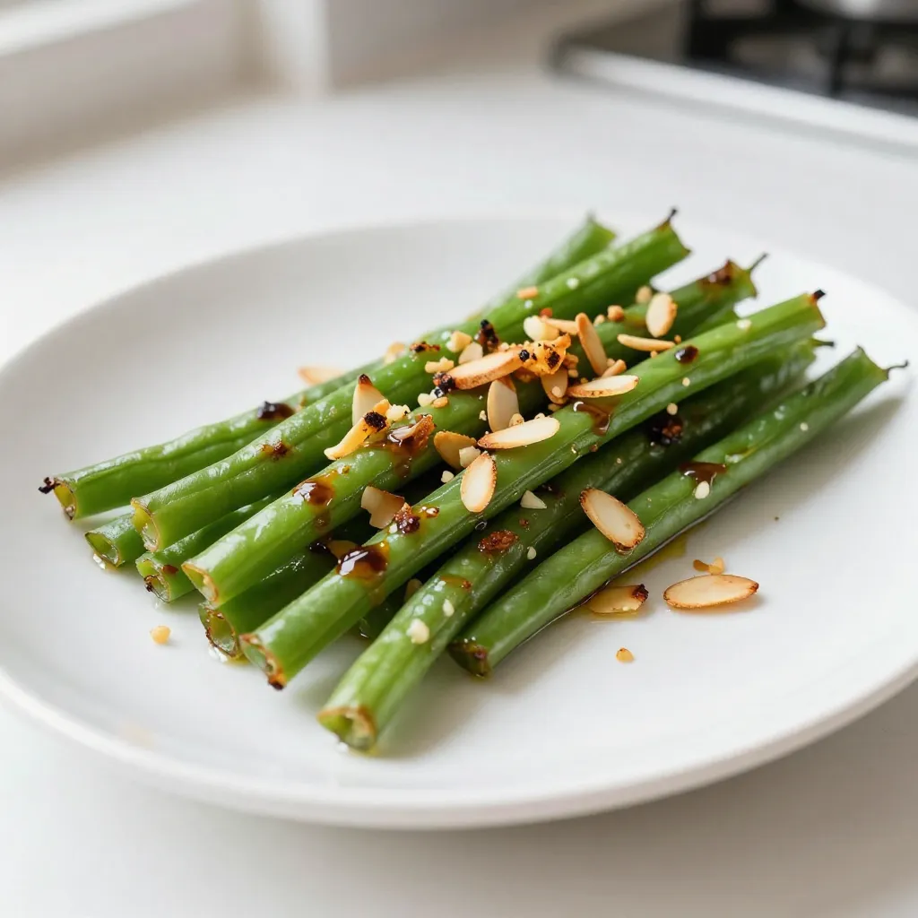 Balsamic Garlic Roasted Green Beans Savory Delight