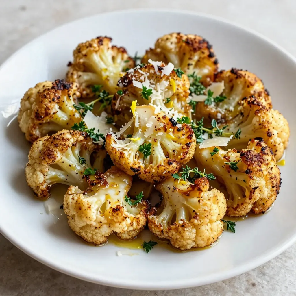 Parmesan Herb Roasted Cauliflower Flavorful Side Dish