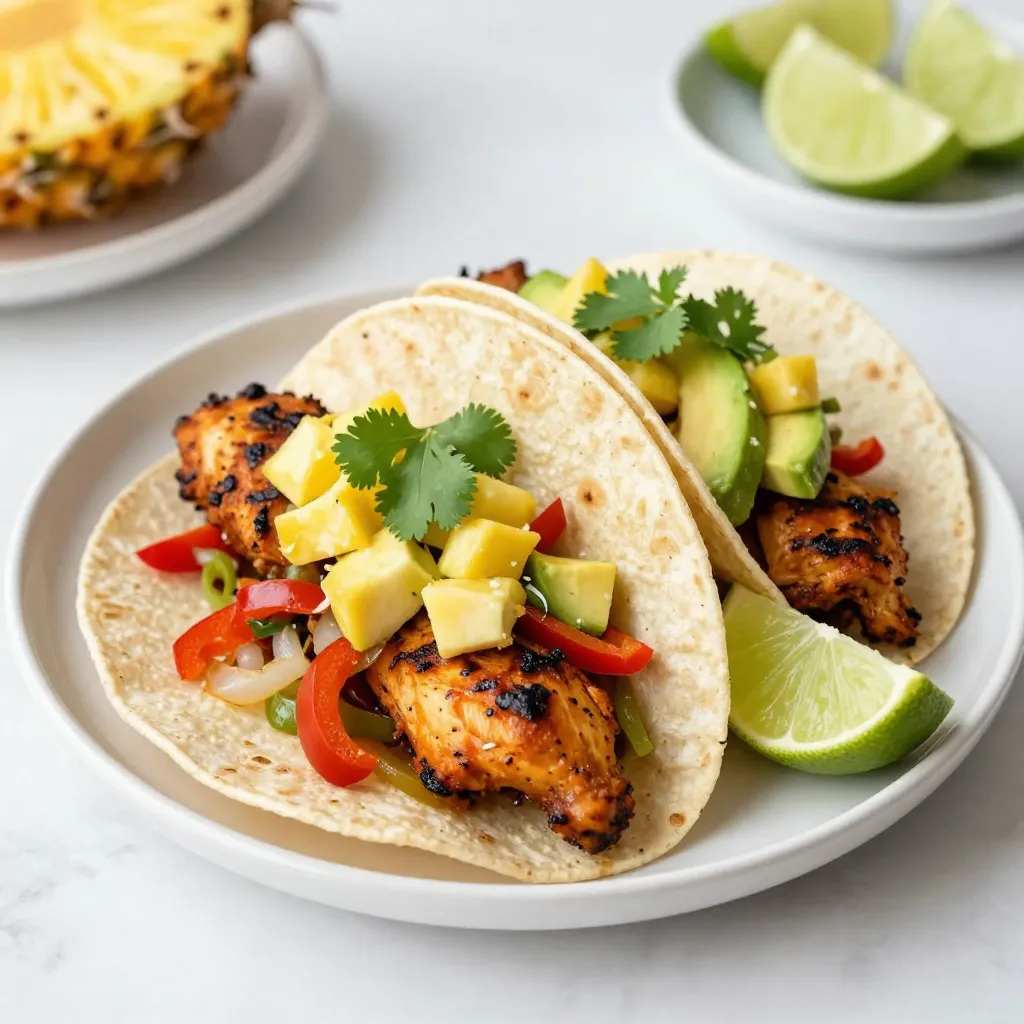 Jamaican Jerk Chicken Tacos Flavorful and Fresh Delight
