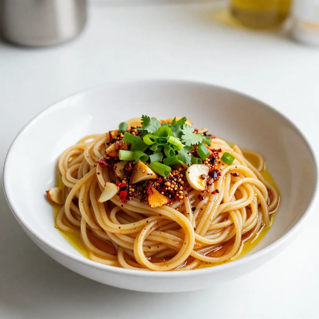 Garlic Chili Oil Noodles Flavorful and Simple Meal