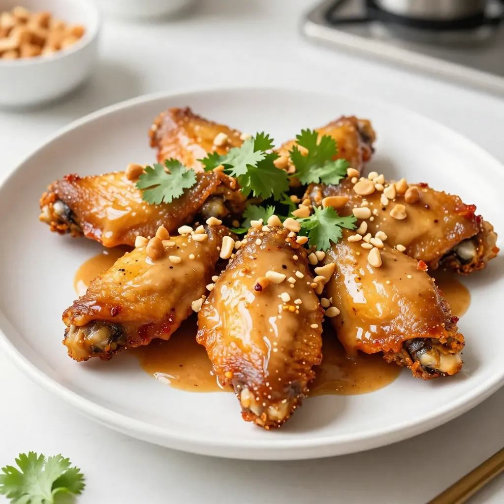 Spicy Thai Peanut Wings Finger-Licking Good Meal
