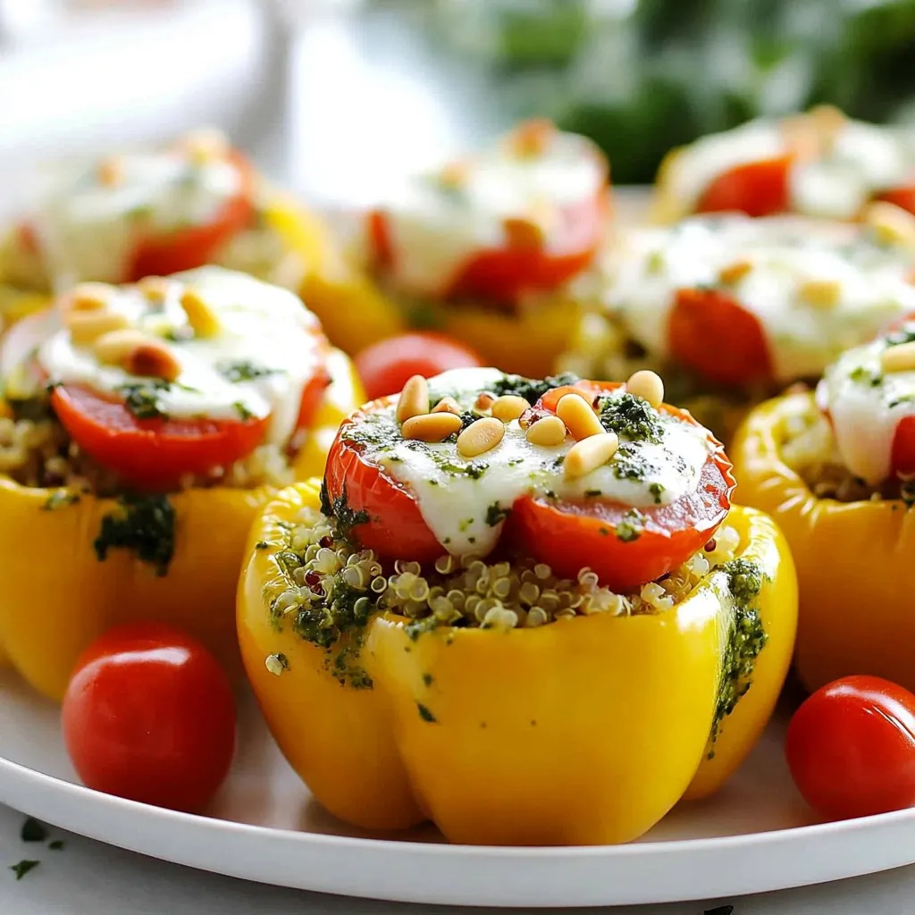 Pesto Chicken Stuffed Peppers Flavorful Dinner Idea