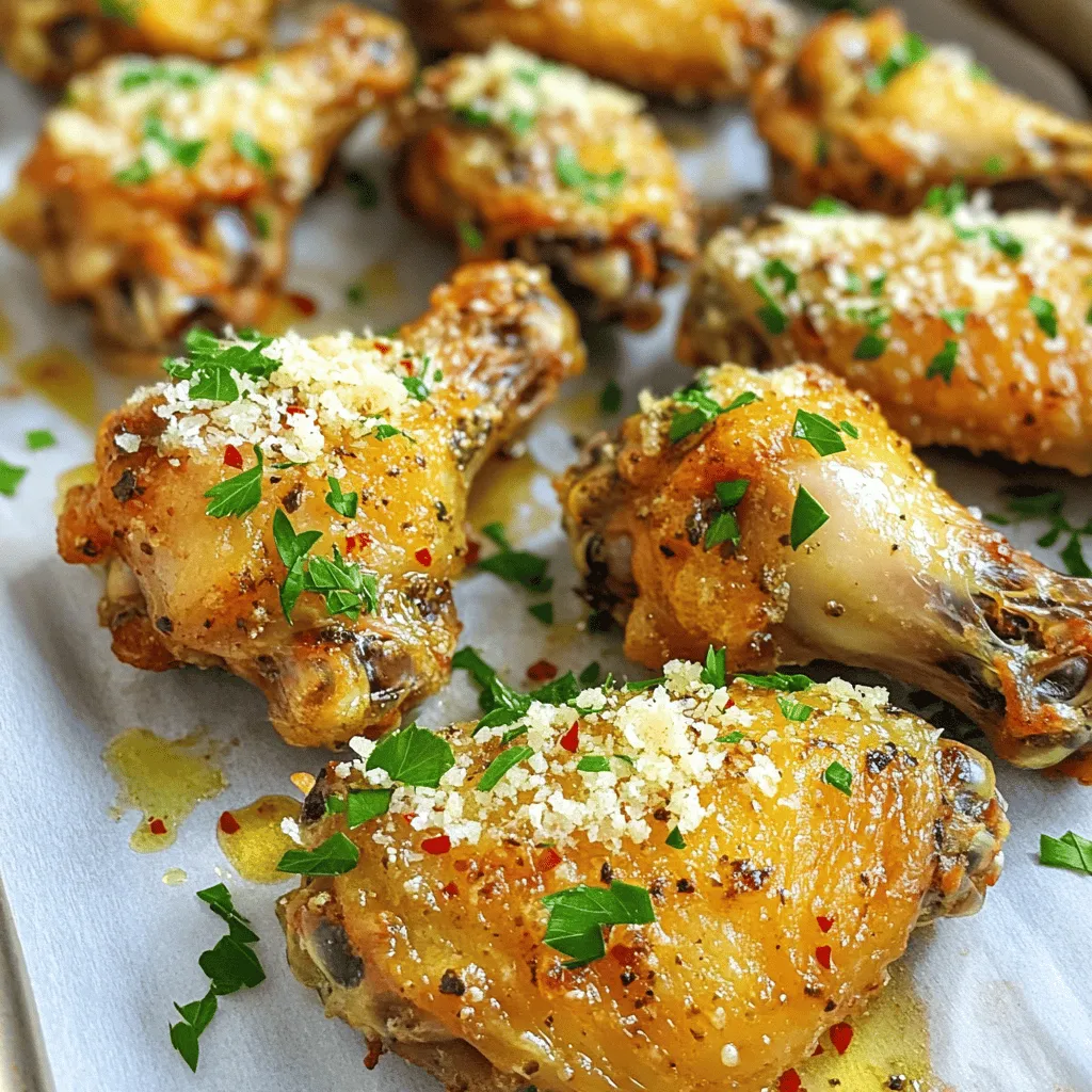 Baked Garlic Parmesan Wings Crispy and Flavorful Delight