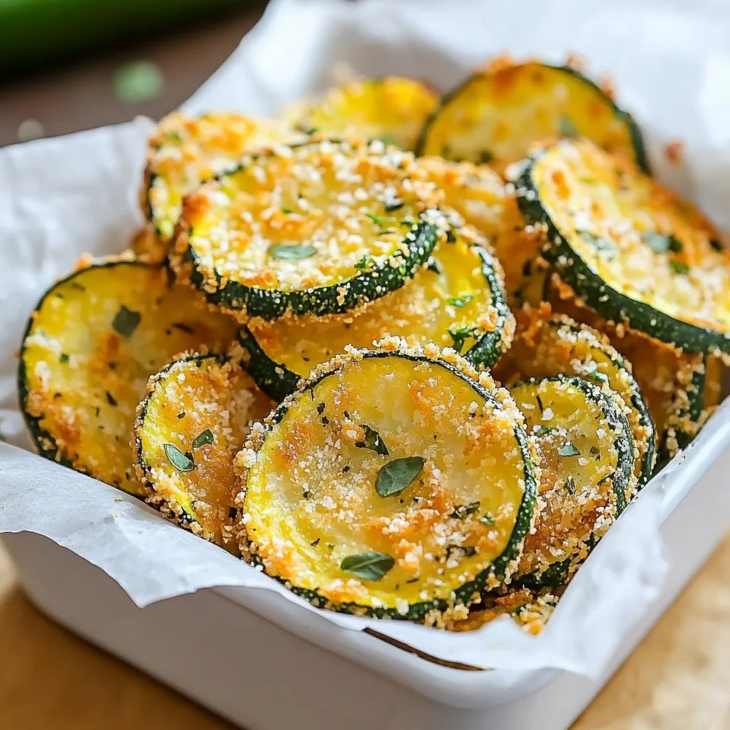 Herb Parmesan Zucchini Chips Crunchy Healthy Snack