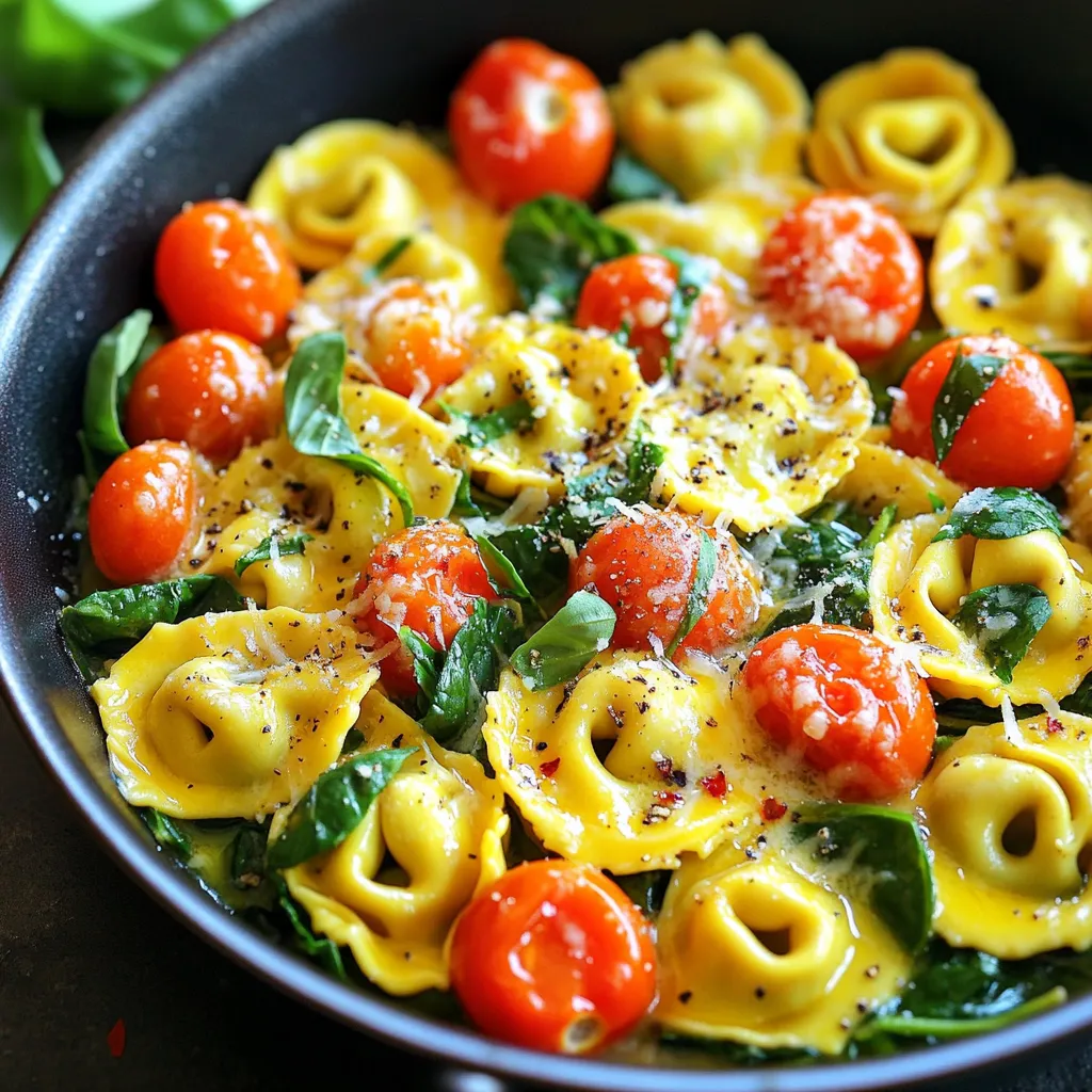 Minute Garlic Butter Tortellini Skillet Quick Meal