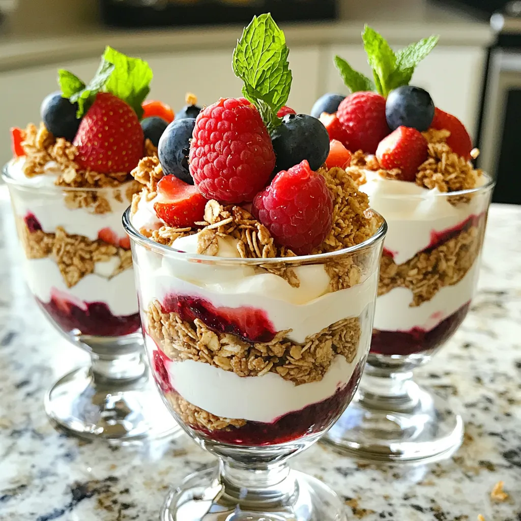 Berry Protein Cheesecake Parfaits Healthy Dessert Idea