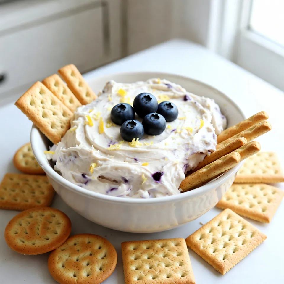 Lemon Blueberry Cheesecake Dip Simple and Tasty Treat