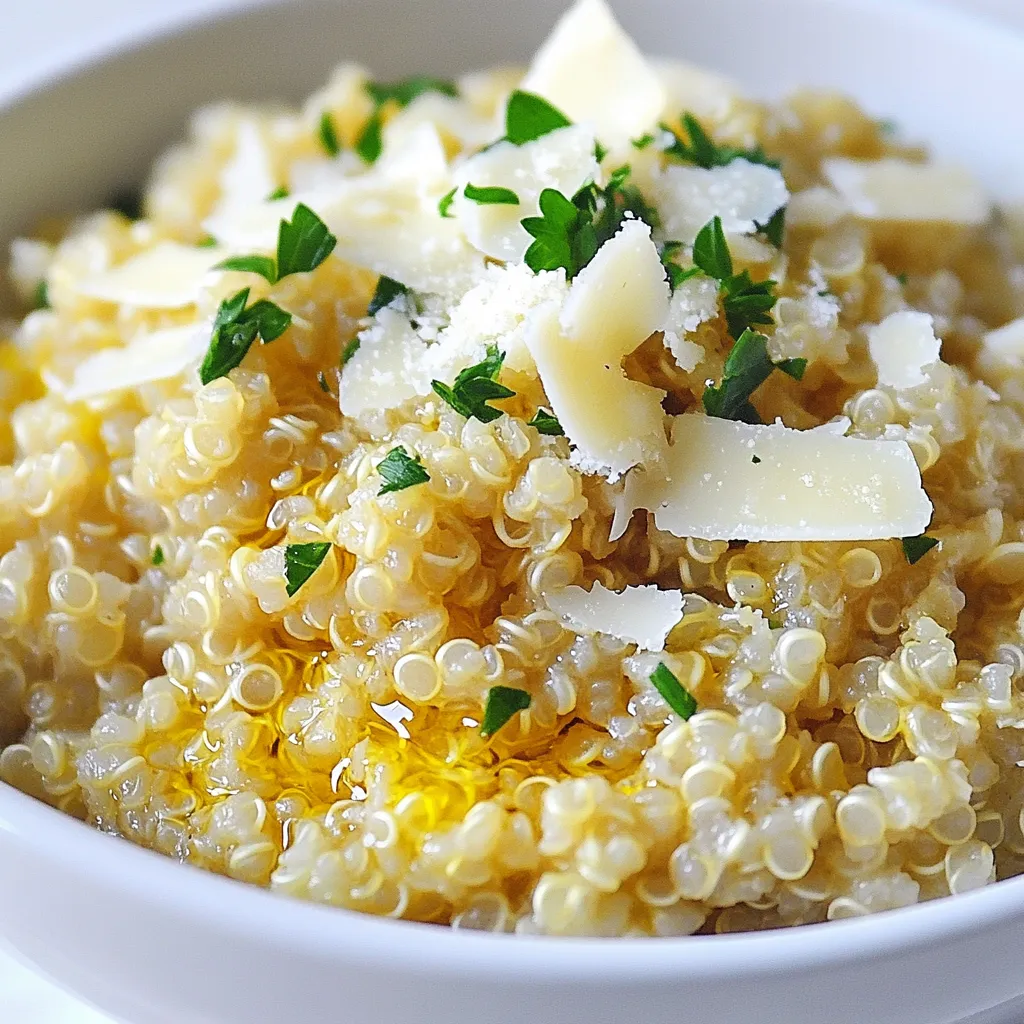 Creamy Garlic Parmesan Quinoa Flavorful and Rich Dish