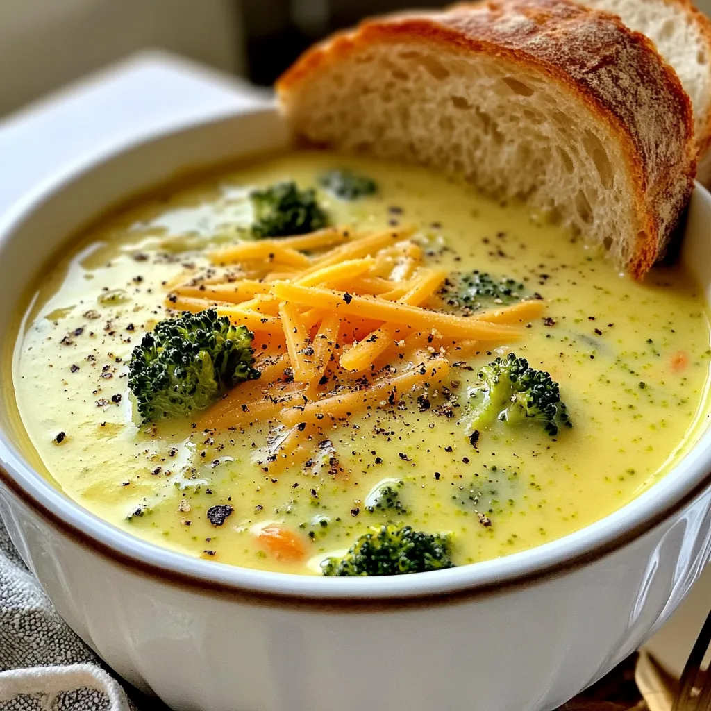 Creamy Broccoli Cheddar Soup Simple and Tasty Recipe
