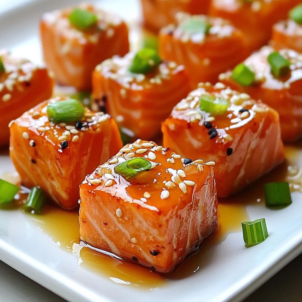 Maple Glazed Salmon Bites Tasty Simple Snack