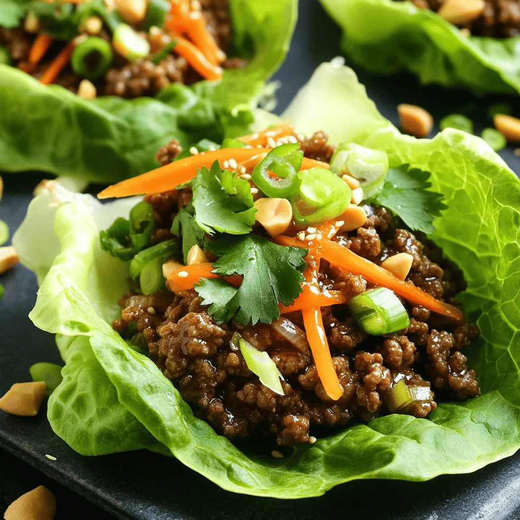 Minute Korean Beef Lettuce Wraps Quick and Flavorful Dish