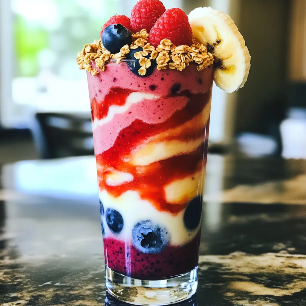 Berry Vanilla Protein Smoothie Healthy Boost Recipe