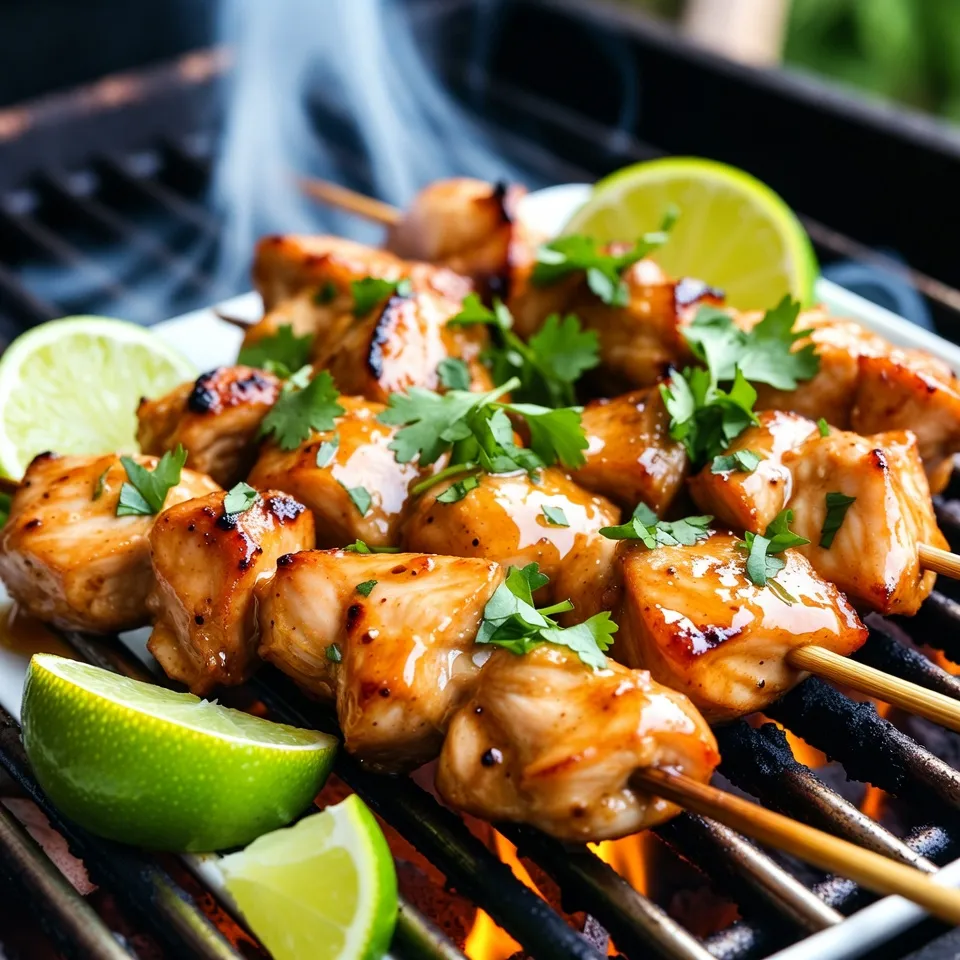 Honey Lime Chicken Skewers Flavorful Grilled Delight