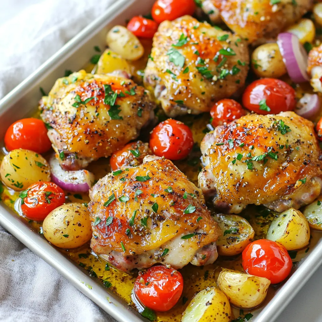 Garlic Herb Chicken Sheet Pan Delightful Recipe