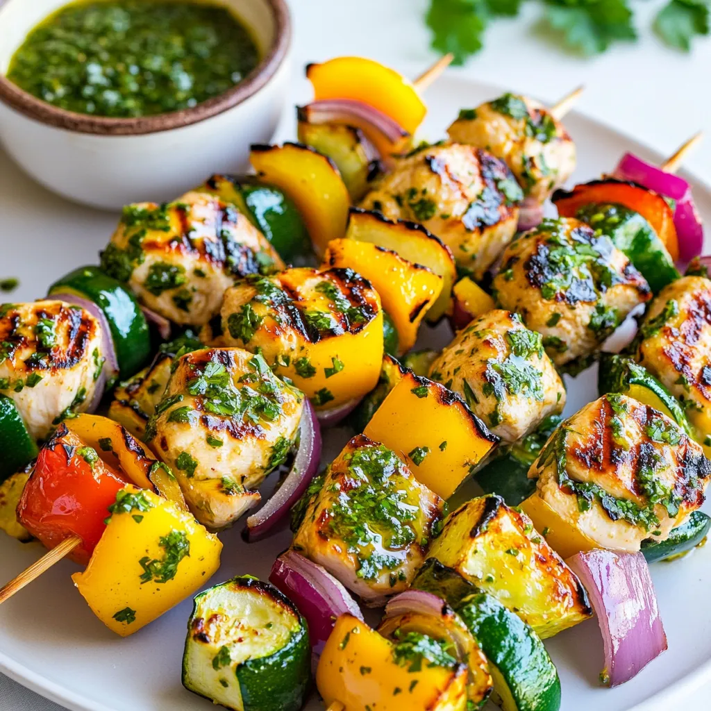 Chimichurri Chicken Kabobs Flavorful Grilled Delight